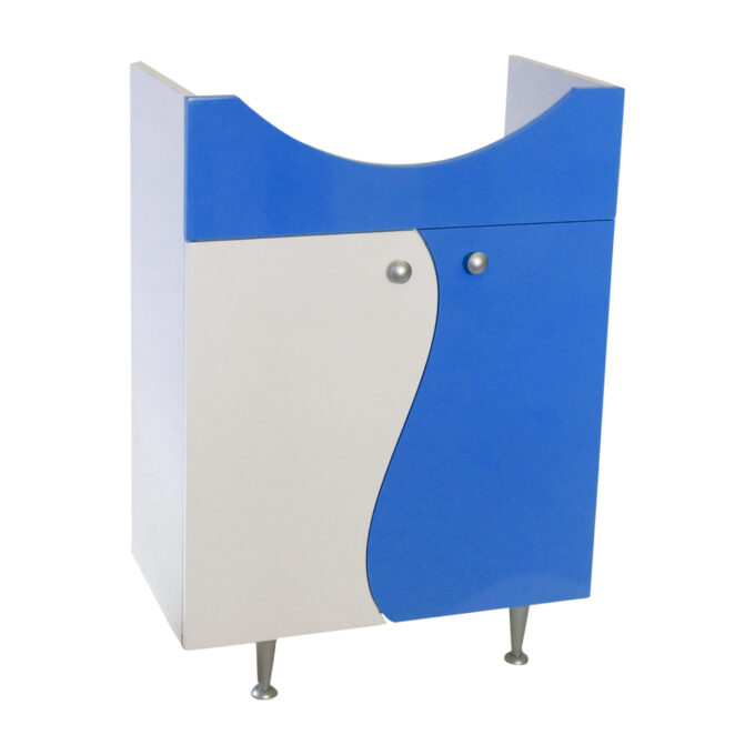 Masca chiuveta / lavoar baie Selena  din MDF  70 cm  alb-cobalt