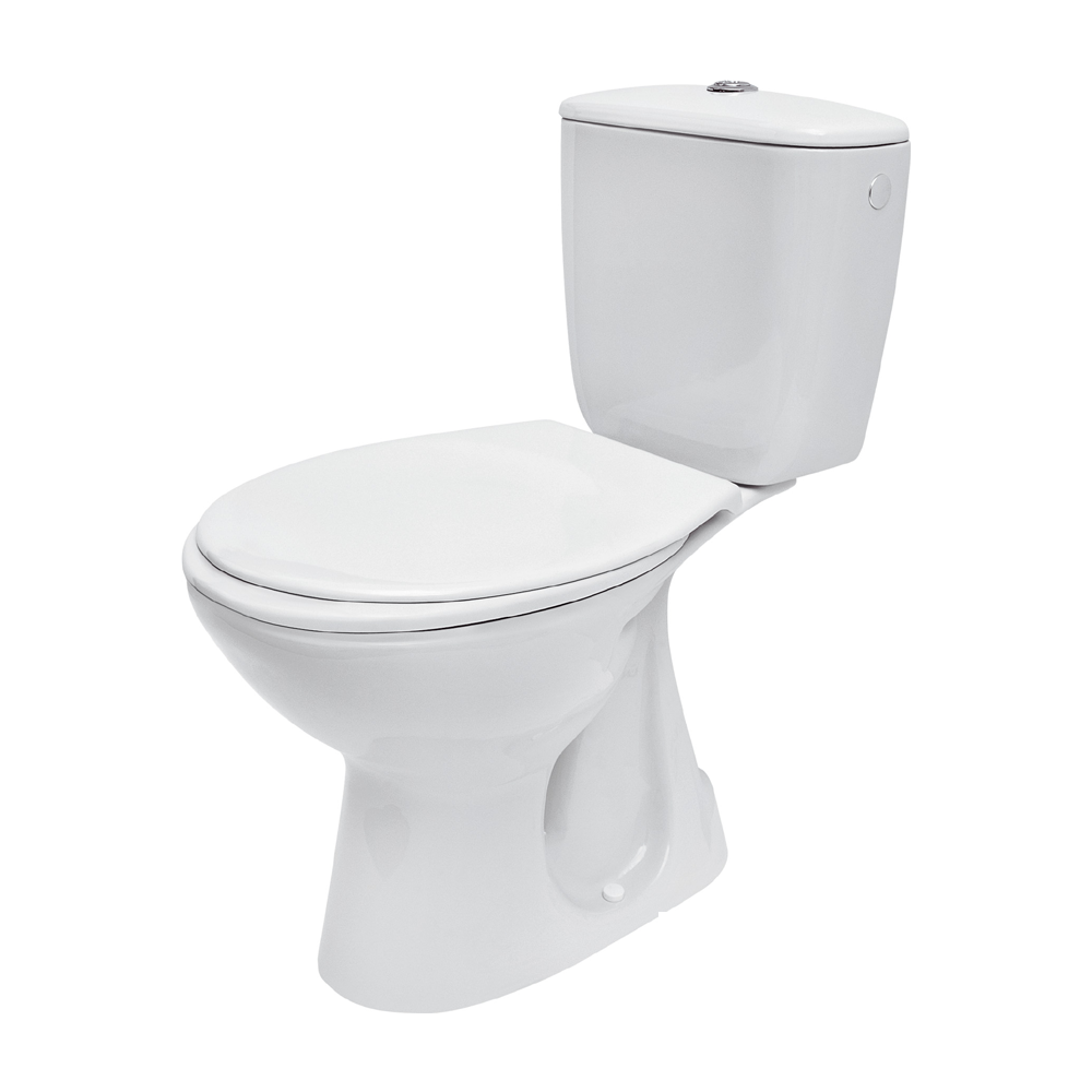Set vas WC pe pardoseala cu rezervor Cersanit President P 020 + mecanism si capac polipropilena K08-029-EX1