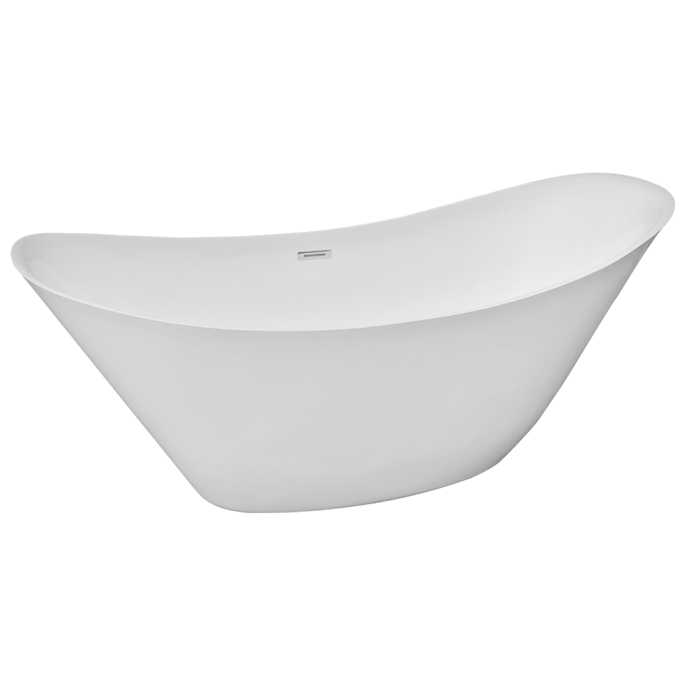 Cada baie freestanding Bella* BSM-206  acril  170 x 75 x 75 cm  alb