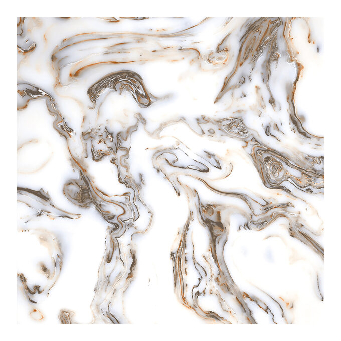 Gresie exterior / interior portelanata Waves Beige  60 x 60 cm  lucioasa  rectificata  tip marmura