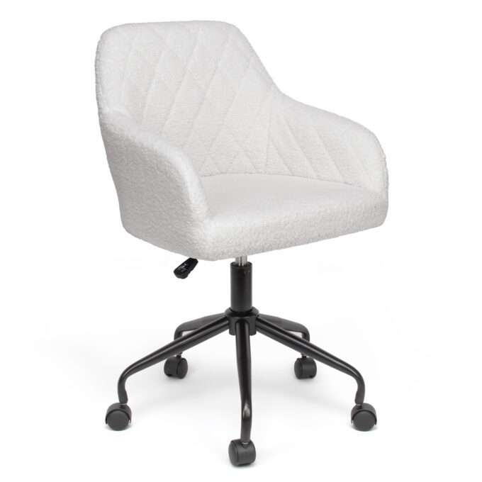 Scaun de Birou, Dr.Home Tommy, Catifea – Alb