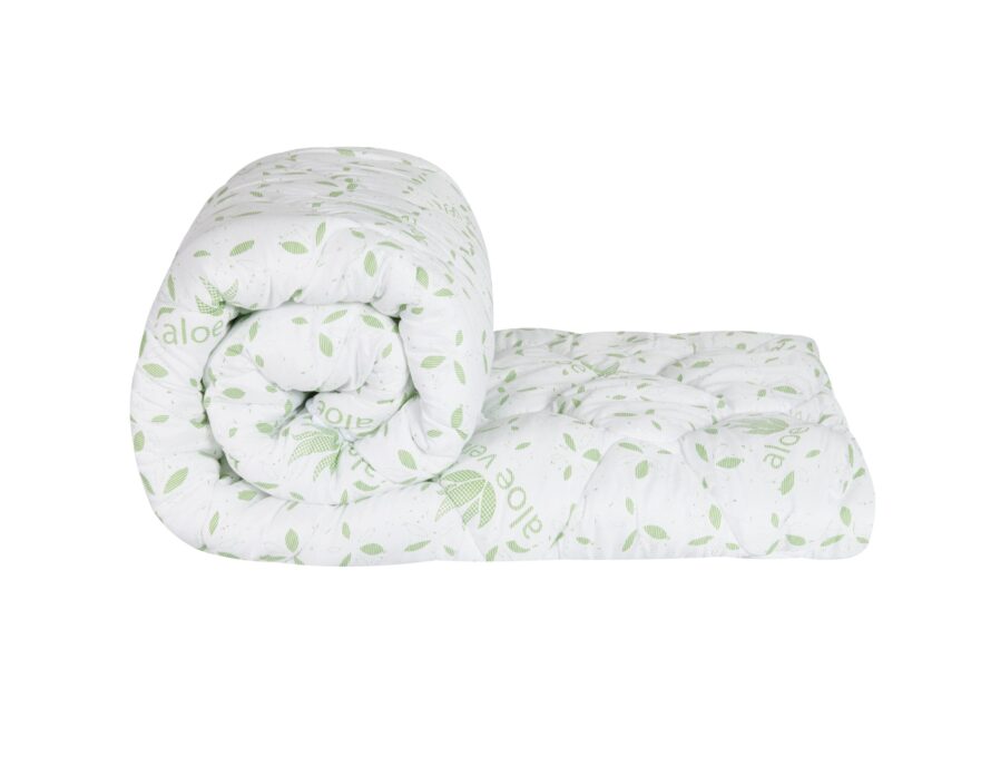Pilota Aloe Vera 150×200, Somnart, matlasata, umplutura medie-groasa 300 gr/mp, pentru primavara – toamna