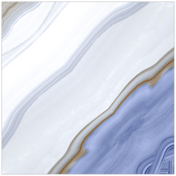 Gresie portelanata exterior / interior Dominica Blue Bookmatch  60 x 60 cm  lucioasa  rectificata