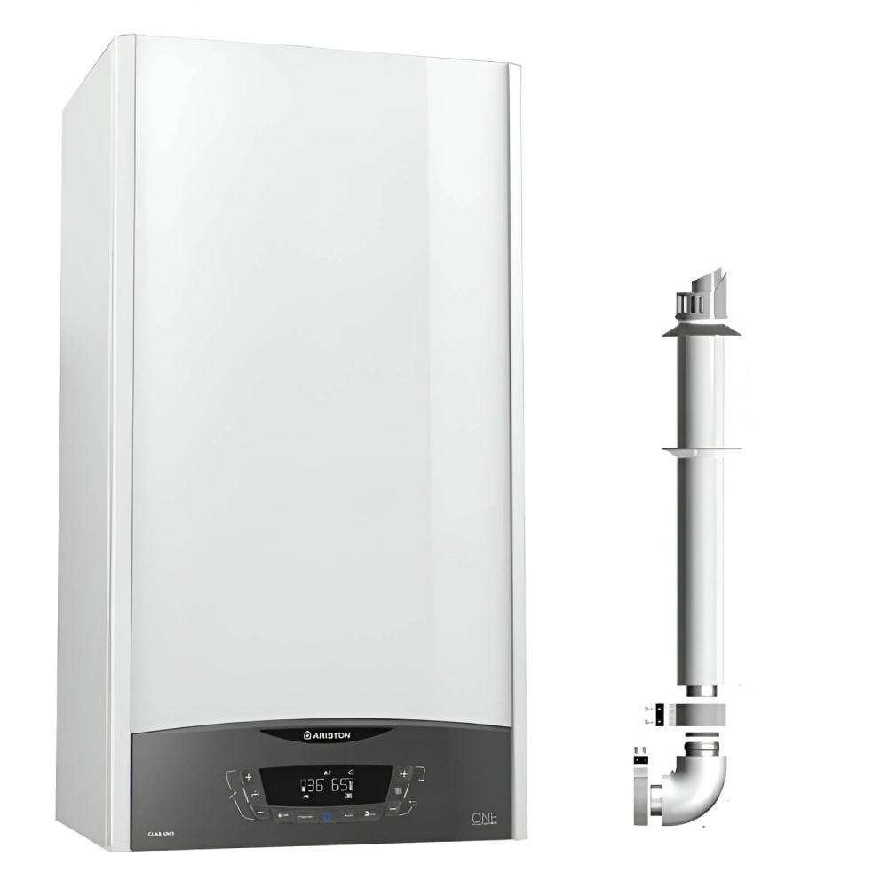Centrala termica murala Clas One Ariston 35 KW cu Wi-Fi si kit evacuare inclus 1 Centrala termica murala Clas One Ariston 35 KW cu Wi-Fi si kit evacuare inclus