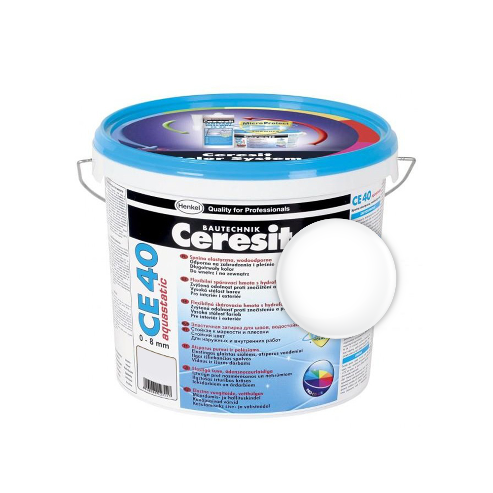Chit de rosturi gresie si faianta Ceresit CE 40 Alb  5 Kg
