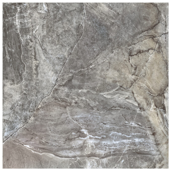 Gresie exterior / interior portelanata Saler Grigio  45 x 45 cm  lucioasa  tip marmura