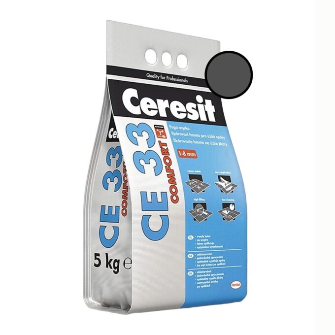 Chit de rosturi gresie si faianta Ceresit CE 33 Graphite  5 kg