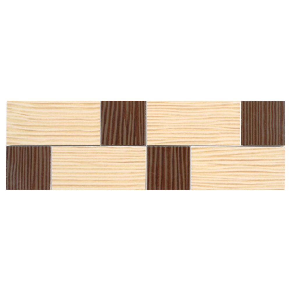 Brau decorativ faianta baie / bucatarie Wenge Multi Cotto  8 x 25