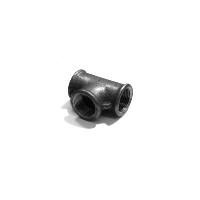 Teu redus fonta neagra 1/2'' - 3/4'' 1 Teu redus fonta neagra 1/2'' - 3/4''