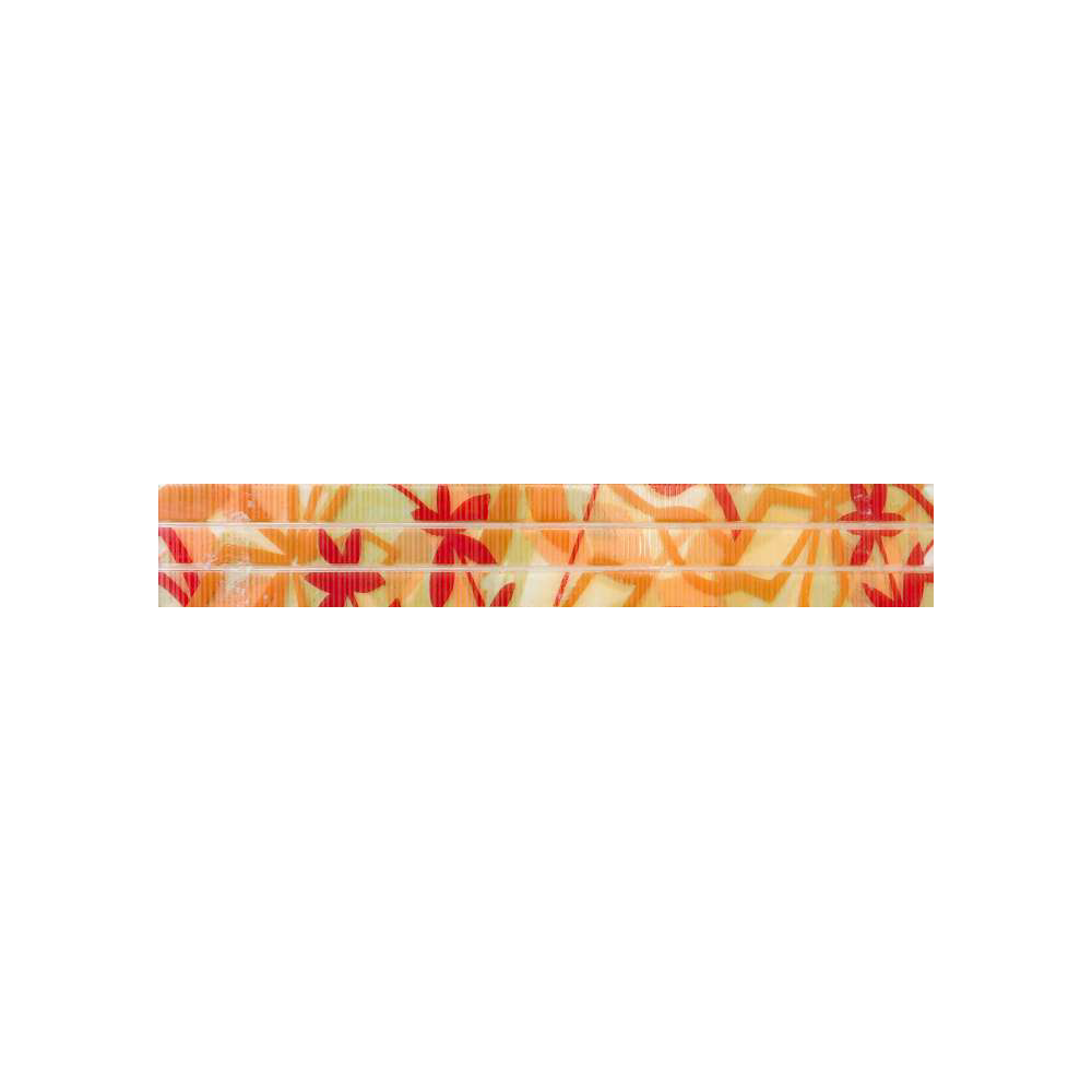 Brau decorativ faianta baie / bucatarie T-316 Rojo  4.5 x 31.6
