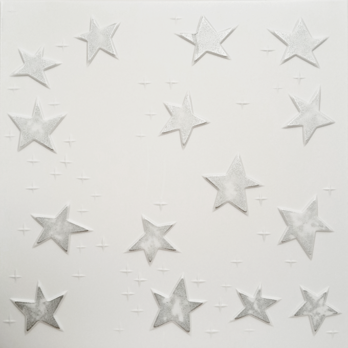 Tavan fals decorativ 08-SR-66  polistiren extrudat  gri  50x50x0.4 cm