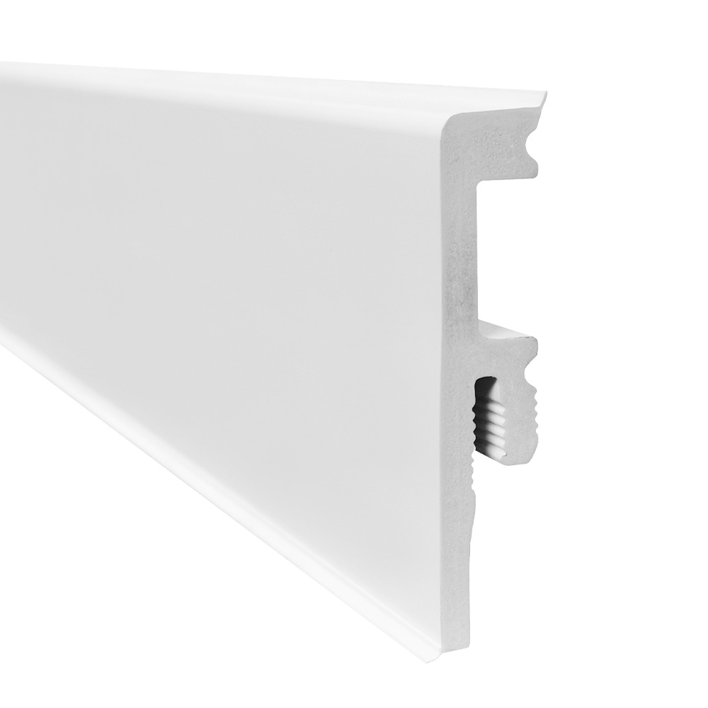 Plinta PVC parchet laminat Korner LS75 Venezia 001 alb 1 Plinta PVC parchet laminat Korner LS75 Venezia 001 alb