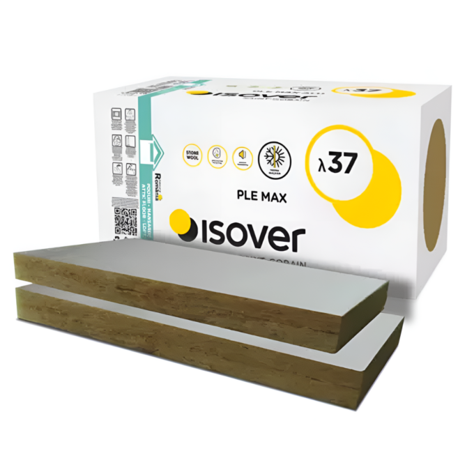 Vata minerala bazaltica cu aluminiu Isover PLE MAX ALU  100 mm  3.6 mp