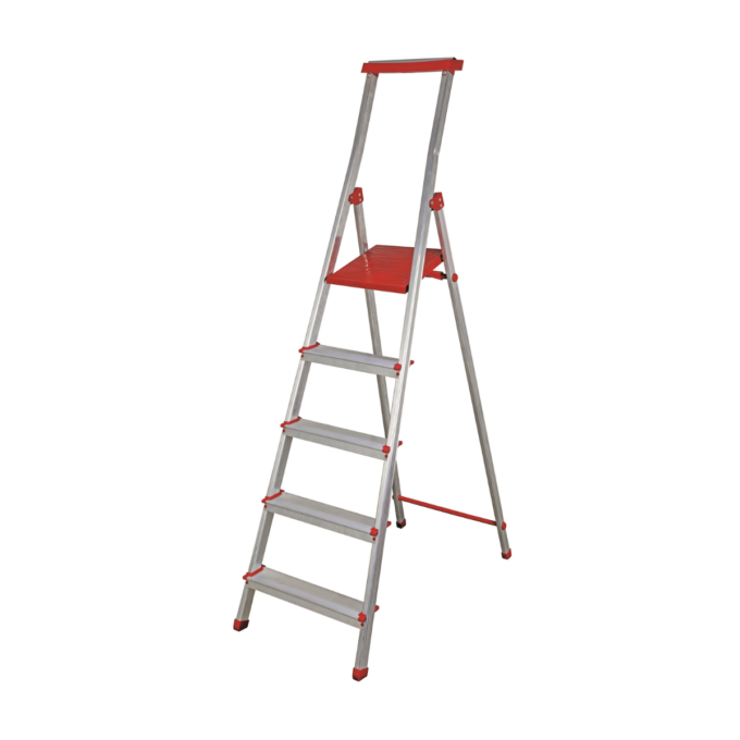 Scara aluminiu pliabila 1111 5 trepte cu platforma inaltime 181 cm sarcina maxima 150 Kg 1 Scara aluminiu pliabila 1111 5 trepte cu platforma inaltime 181 cm sarcina maxima 150 Kg