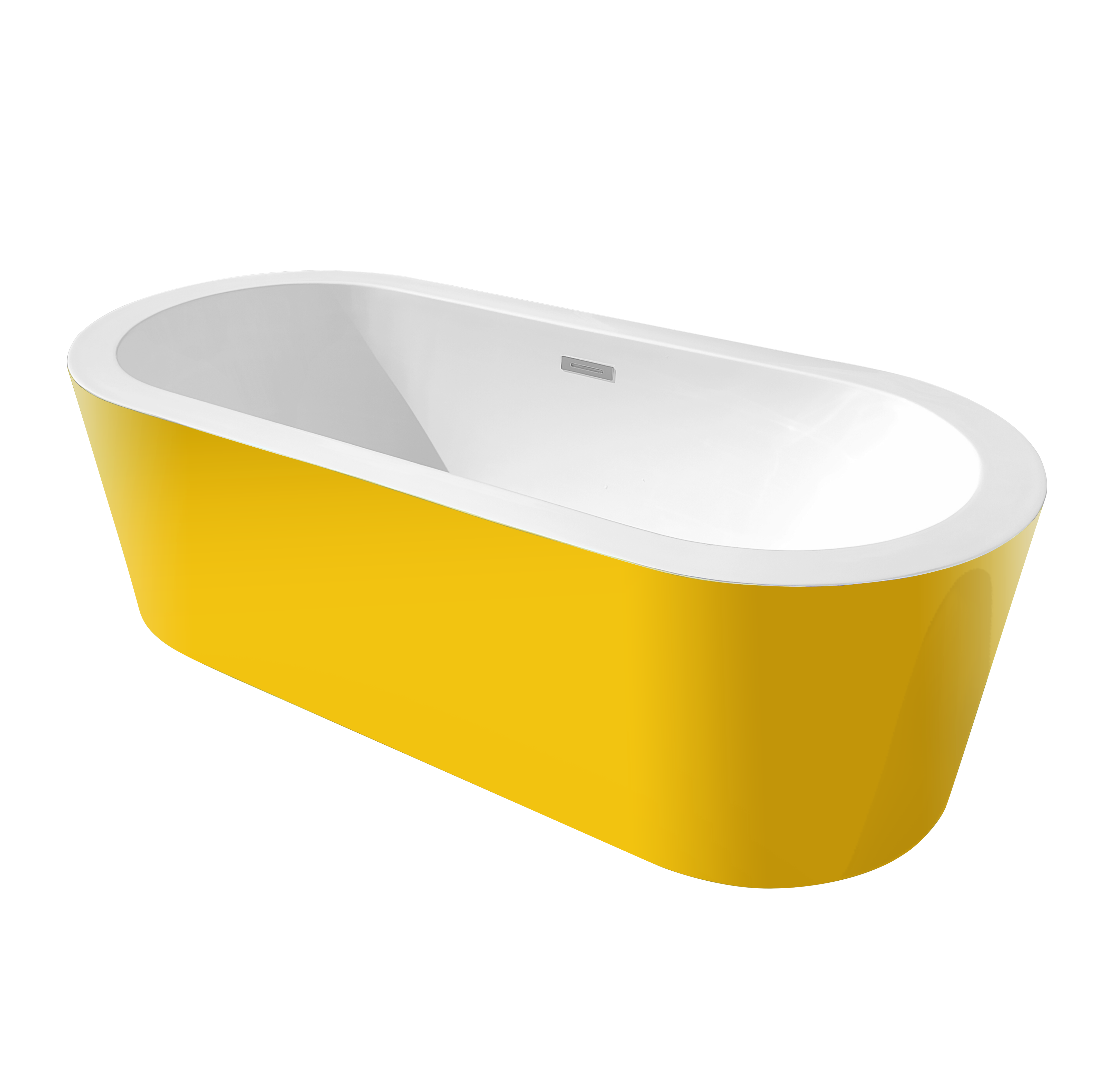 Cada baie freestanding Bella WB-814  acril  170 x 80 x 58 cm  galben