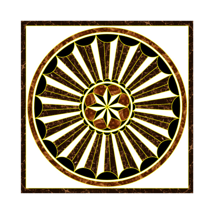 Gresie decorativa / covor ceramic Baroque 7035 120X120 (4 placi 60X60) lucioasa 1 Gresie decorativa / covor ceramic Baroque 7035 120X120 (4 placi 60X60) lucioasa