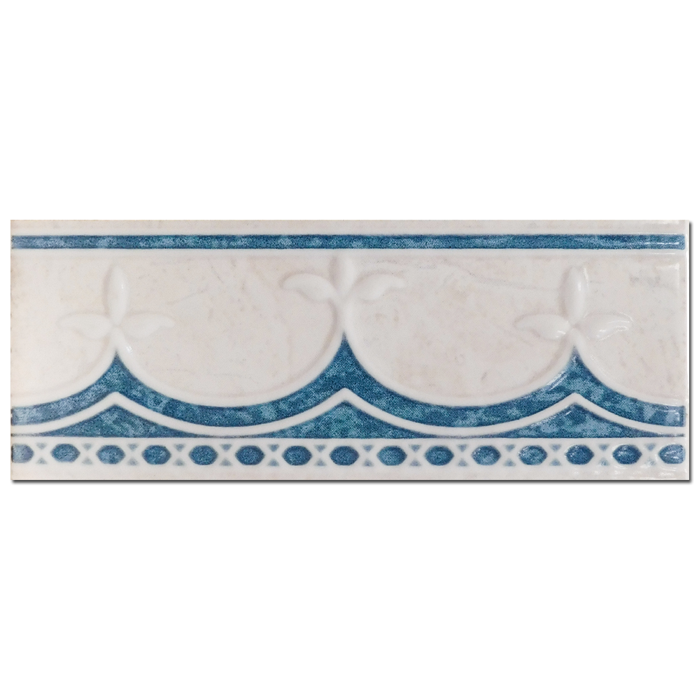 Brau decorativ faianta baie / bucatarie Mirella Azul  7.5 x 20