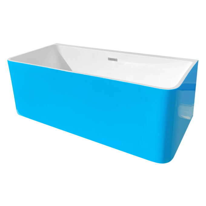 Cada baie freestanding Bella WB-834  acril  170 x 75 x 58 cm  bleu