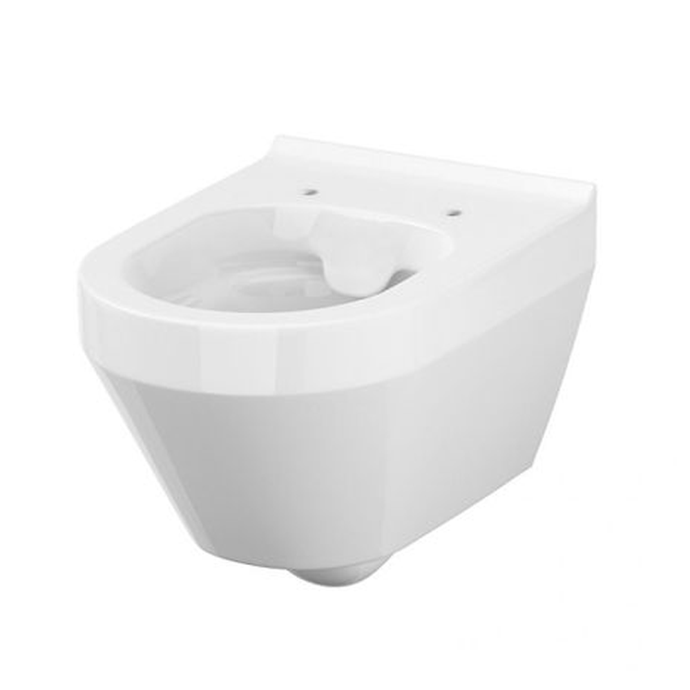 Vas WC suspendat Crea Cersanit K114-015  oval CO cu sistem fixare ascunsa  alb