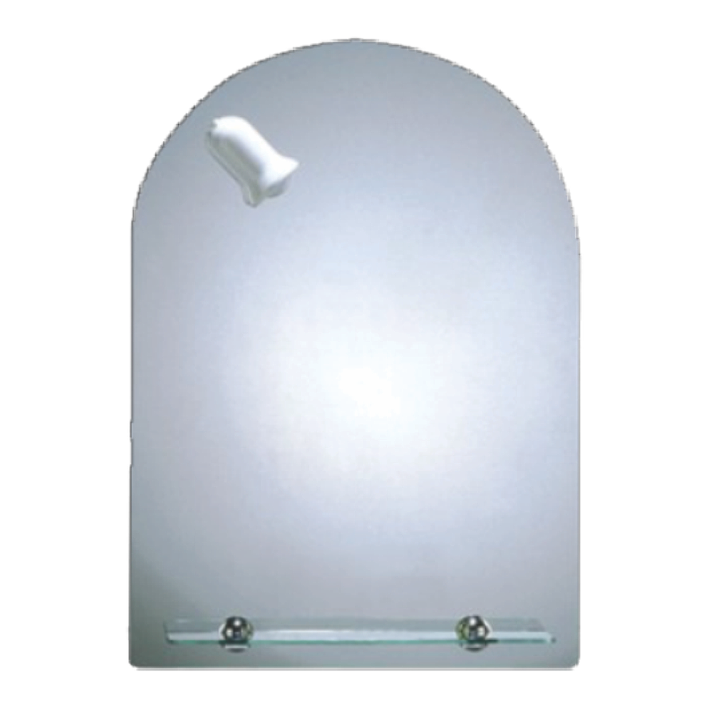 Oglinda baie cu polita si spot RO-145  50x70 cm