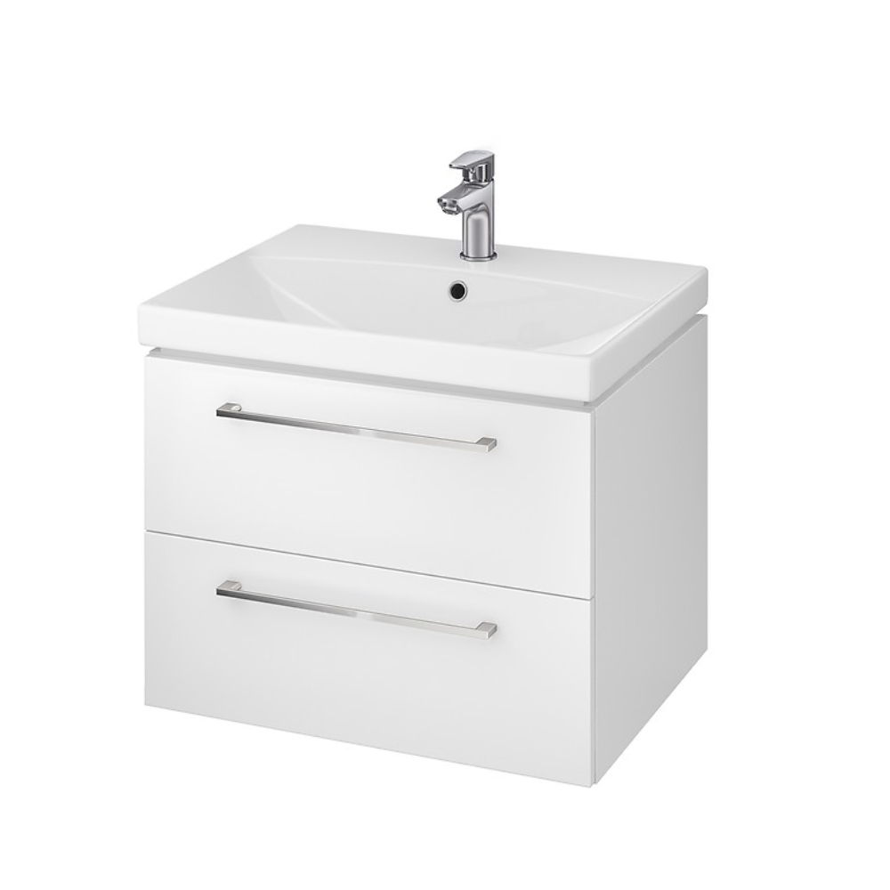 Masca chiuveta baie Cersanit set 836 Gala City  60 cm  alb (baza+lavoar) DSM S801-166-DS
