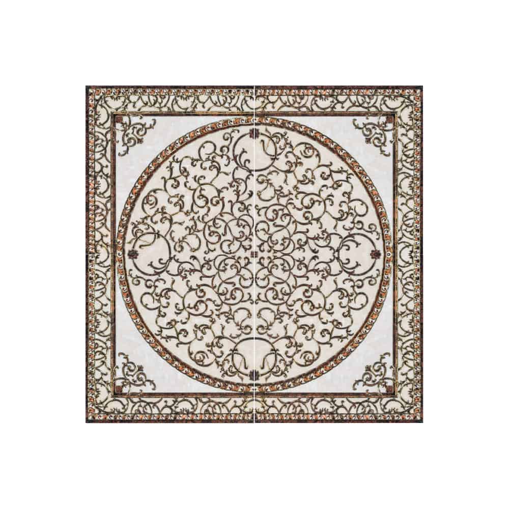 Gresie decorativa / covor ceramic Baroque KCT-12071J  120X120 (4 placi 60X60)  lucioasa