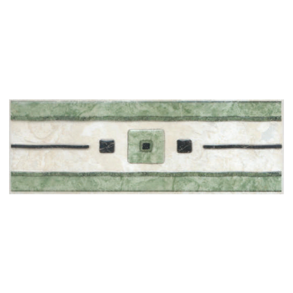 Brau decorativ faianta baie / bucatarie Gandara Verde  7.5 x 20
