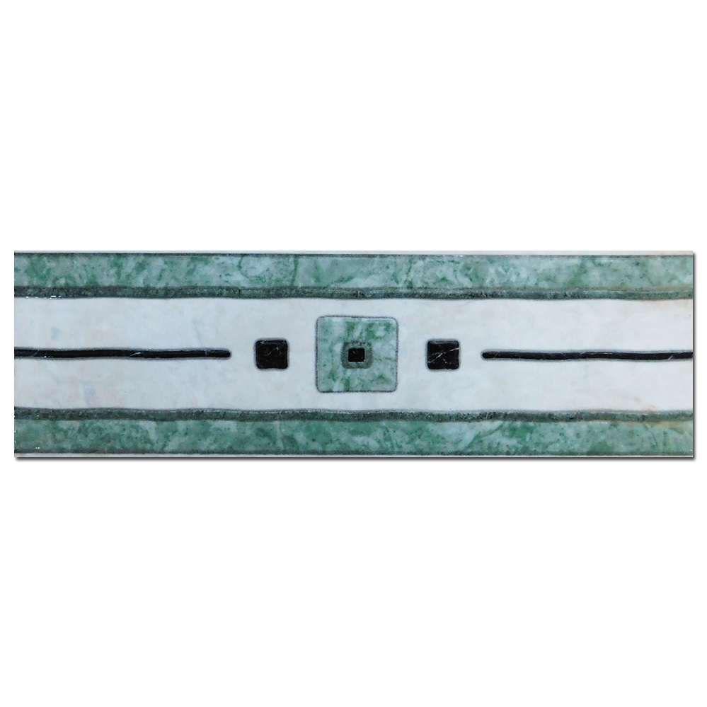 Brau decorativ faianta baie / bucatarie Gandara Verde  8 x 25