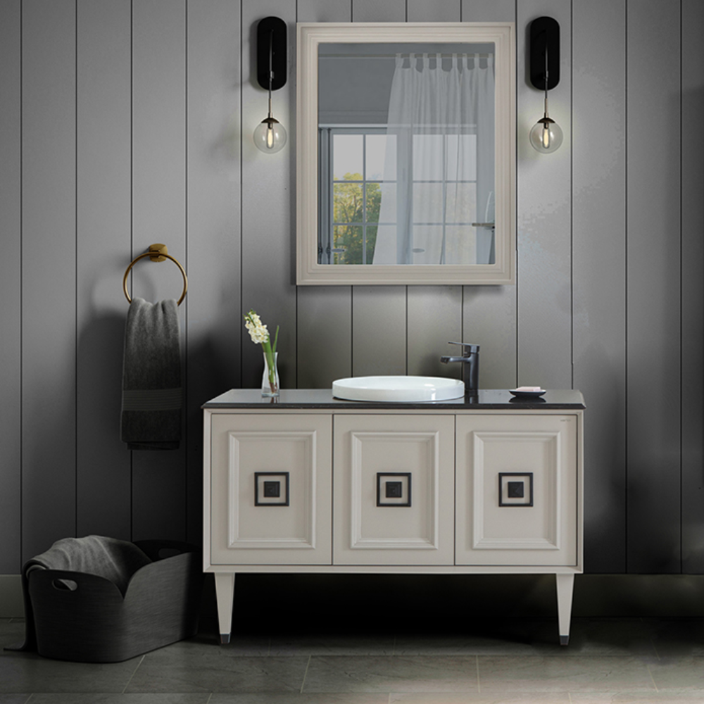 Set mobilier baie Arma  3 piese  gri mat  120 cm