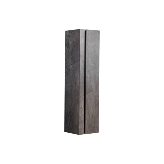 Dulap baie suspendat Marble gri 40x140 cm 1 Dulap baie suspendat Marble gri 40x140 cm