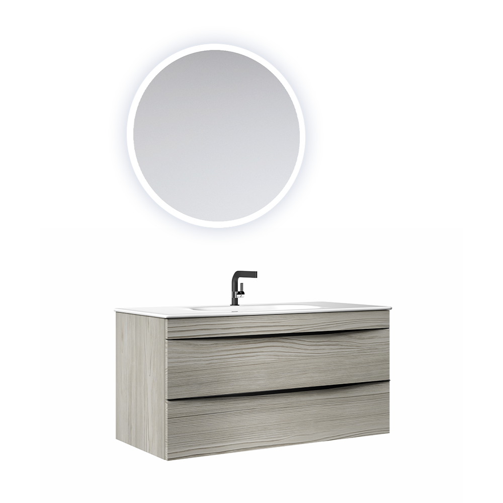 Set mobilier baie Orka Vento  suspendat  3 piese  Dublin  100 cm