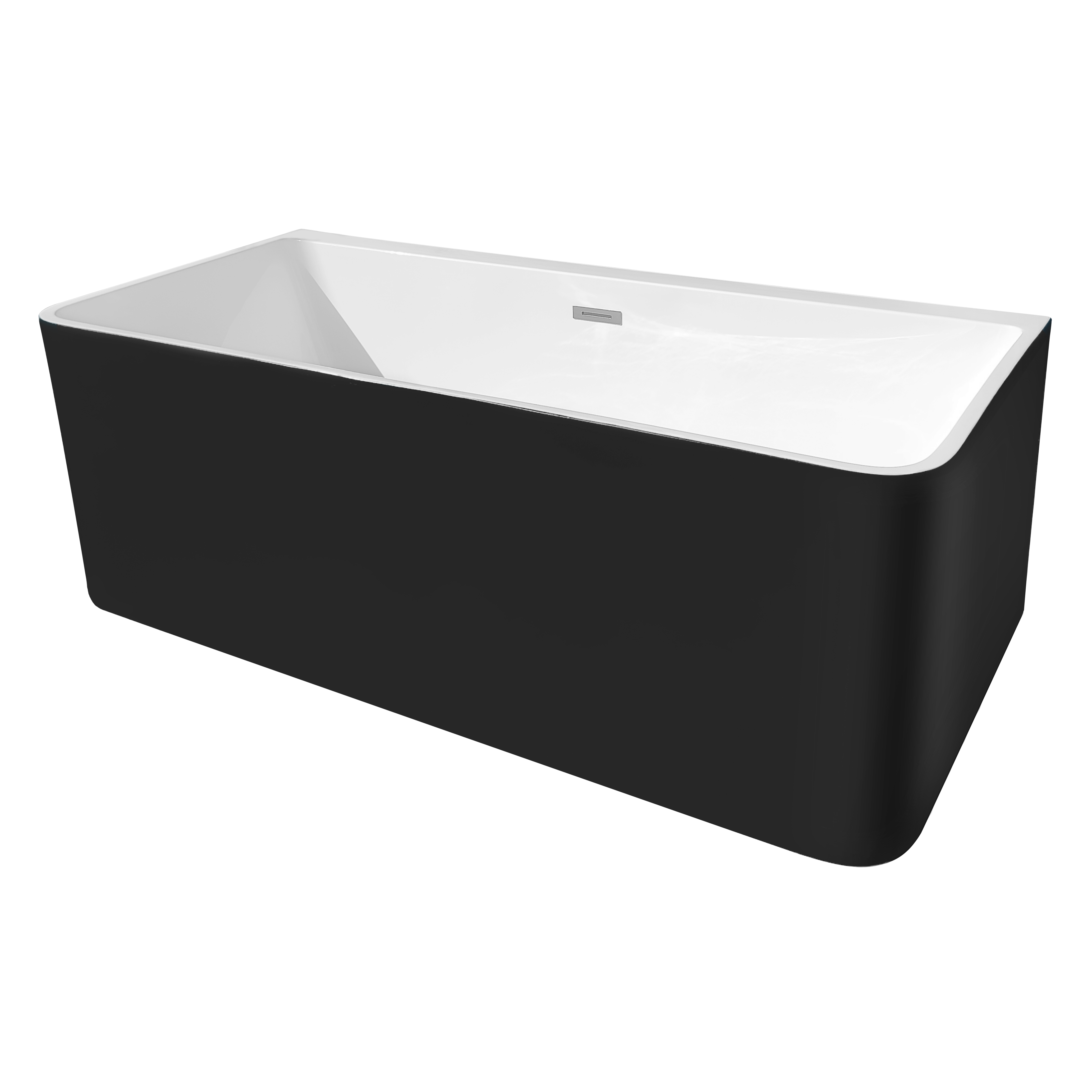 Cada baie freestanding Bella WB-834 1700 x 750 x 580  negru mat