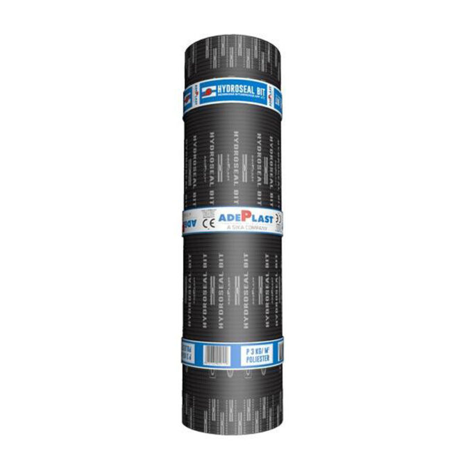 Membrana bituminoasa Adeplast Hydroseal cu armatura de poliester cu fibra de sticla si finisaj de nisip 3 Kg/mp  10 mp/rola