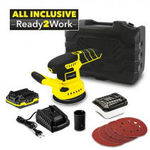 Slefuitor orbital cu acumulator PESS 10-20V, Acumulator 20V, Afisaj LED, Rotatii/min 13000