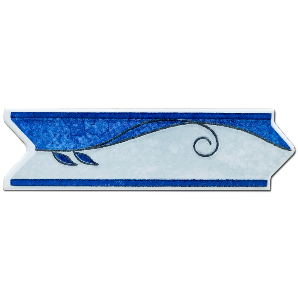 Brau decorativ faianta baie / bucatarie V 601 Azul  6 x 20