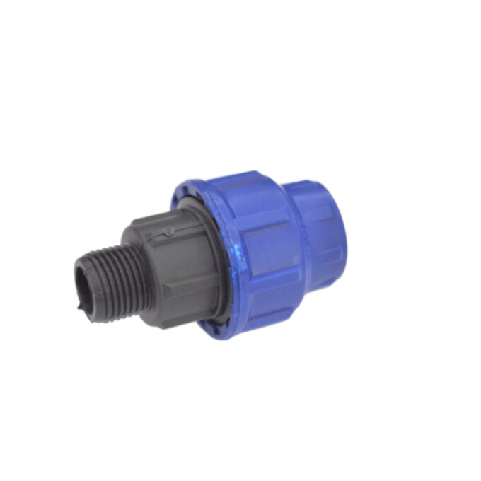 Racord compresiune PEHD filet exterior 32 mm x 3/4 1 Racord compresiune PEHD filet exterior 32 mm x 3/4