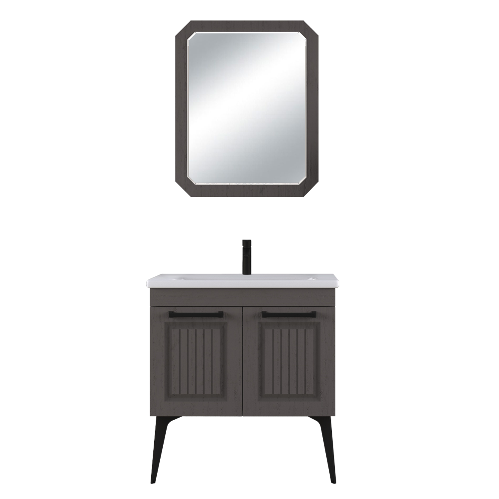 Set mobilier baie Hero  3 piese  latte massive  80 cm