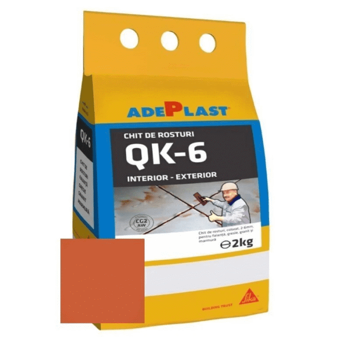 Chit de rosturi gresie si faianta Adeplast Quarz caramiziu inchis  2 Kg