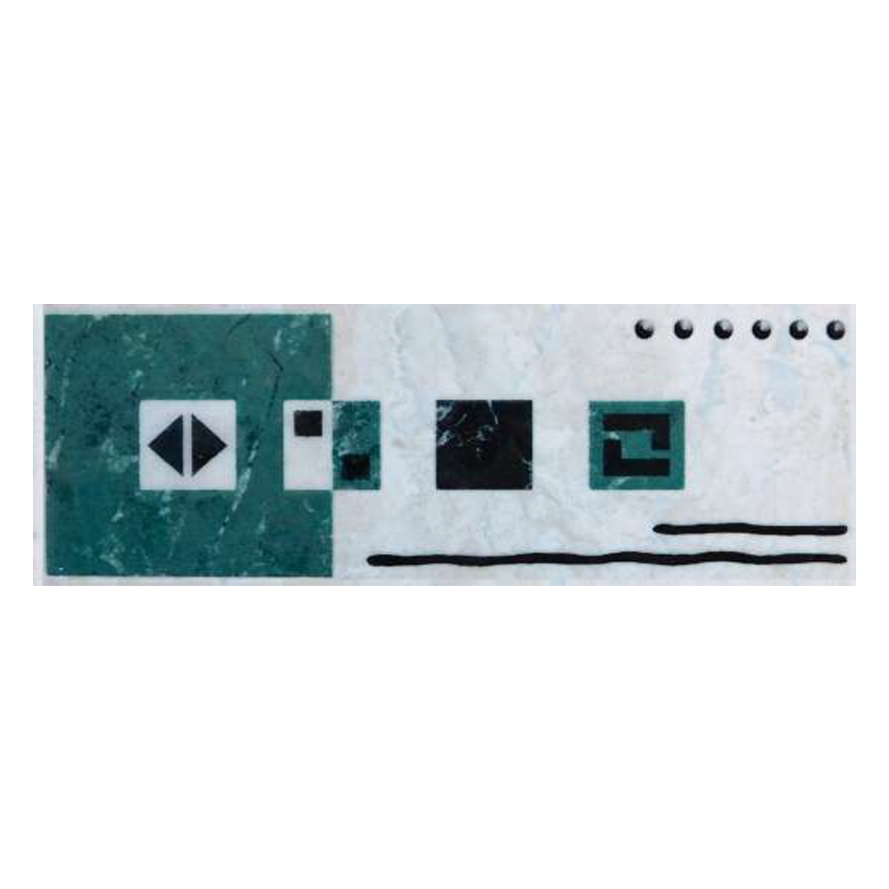 Brau decorativ faianta baie / bucatarie Zafra Verde  7.5 x 20
