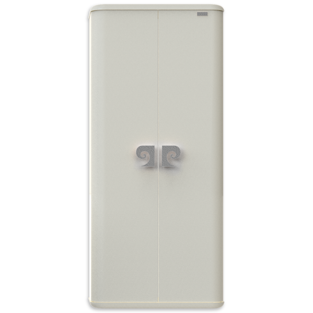 Dulap baie suspendat dublu Pierre Cardin Eva alb-argintiu mat 64x146 cm 1 Dulap baie suspendat dublu Pierre Cardin Eva alb-argintiu mat 64x146 cm
