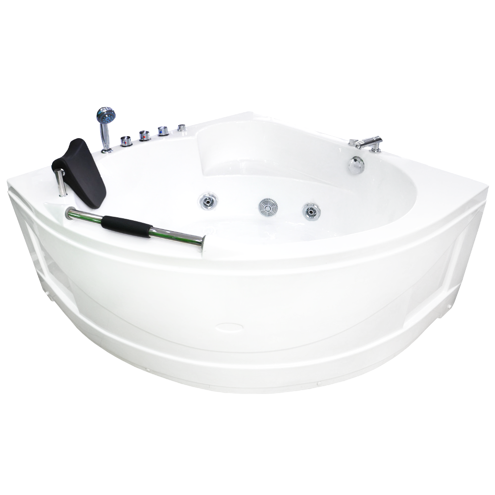 Cada baie cu hidromasaj Malibu  acril  135 x 135 cm
