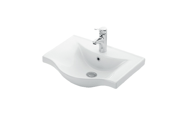 Lavoar incastrabil alb lucios  50 cm (50 x 37 x 17.5)