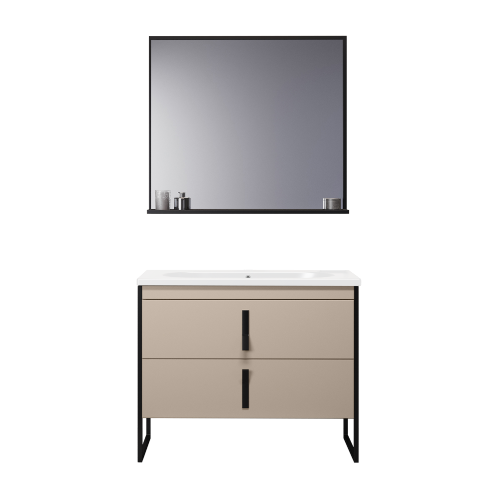 Set mobilier baie Orka Modena  3 piese  cappuccino  80 cm