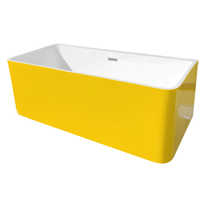Cada baie freestanding Bella WB-834  acril  170 x 75 x 58 cm  galben