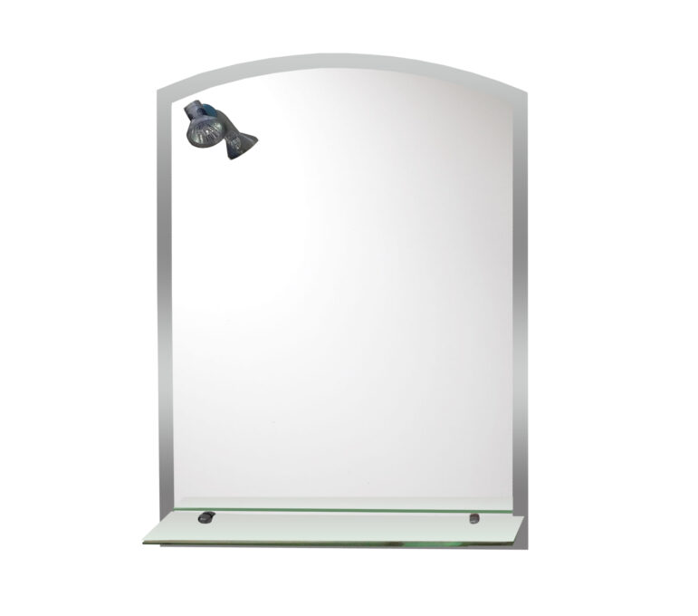 Oglinda baie cu polita si spot RO-8099  50x70 cm