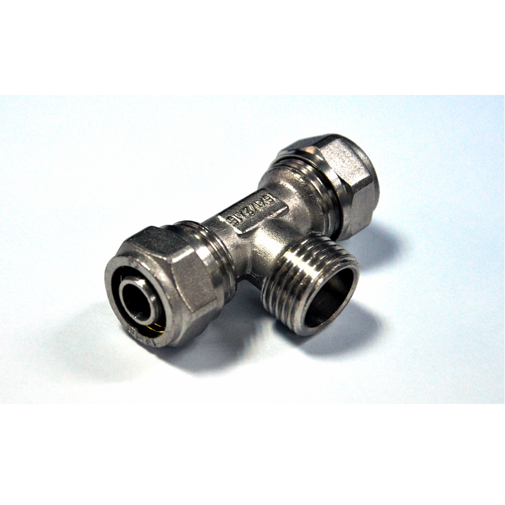 Teu pexal 16 mm x 1/2' x 16 mm M (filet exterior) fiting nedemontabil