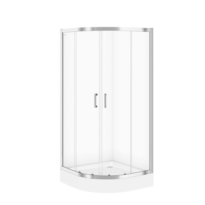 Cabina de dus simpla Cersanit Basic S158-005  semirotunda  90 x 90 x 185 cm