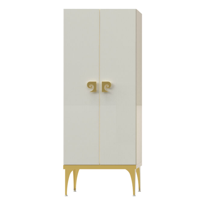 Dulap soldat baie dublu Pierre Cardin Venus alb-auriu 70x150 cm 1 Dulap soldat baie dublu Pierre Cardin Venus alb-auriu 70x150 cm