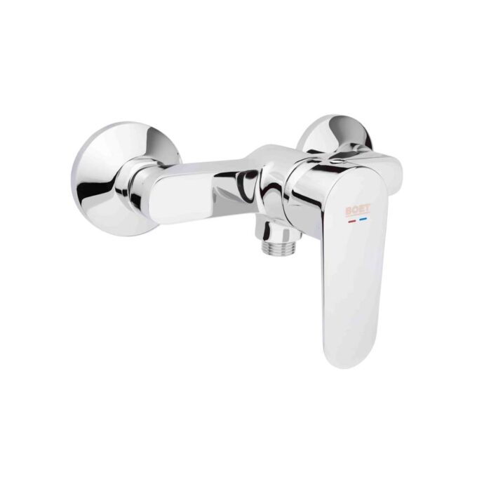 Baterie pentru dus Boet Luca 14424  monocomanda  set complet (furtun si para de dus incluse)  crom