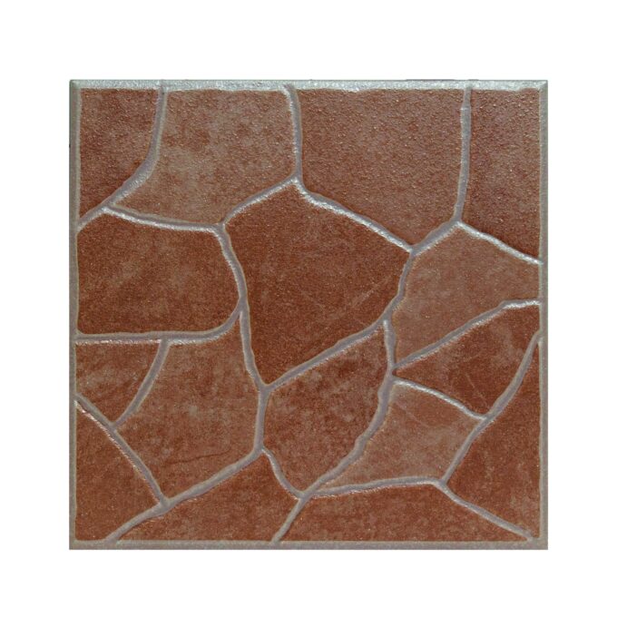 Gresie exterior / interior portelanata Stone Rojo  33 x 33 cm  mata  tip piatra